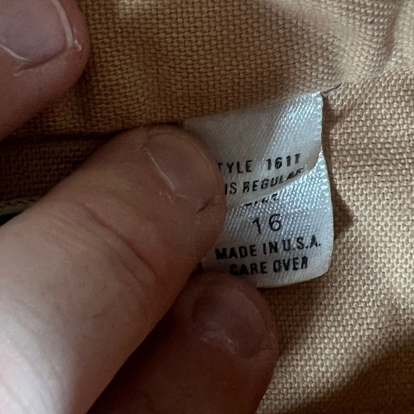 L.L. Bean Size 16 (Men’s Medium) Vintage Made in USA Chanois Cloth Workshirt VTG - Picture 5 of 13